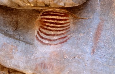 San (Buschmänner) Felsmalerei, Cedarburg, Westkap von Unknown